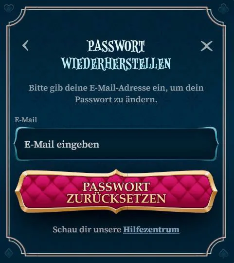 Passwortwiederherstellung