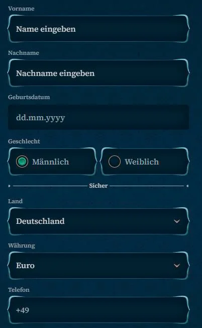 Registrierung 